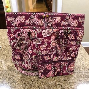 Vera Bradley Plum tote bag with pencil bag